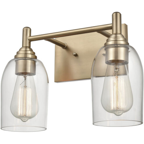 Arlett 2 Light 13.13 inch Modern Gold Vanity Light Wall Light